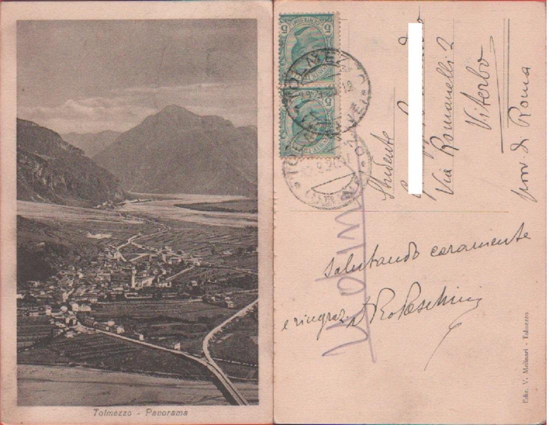 Tolmezzo. Panorama. Viaggiata 1920