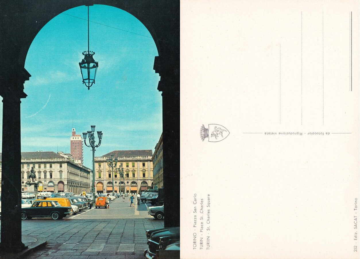 Torino. Piazza San Carlo. Non viaggiata