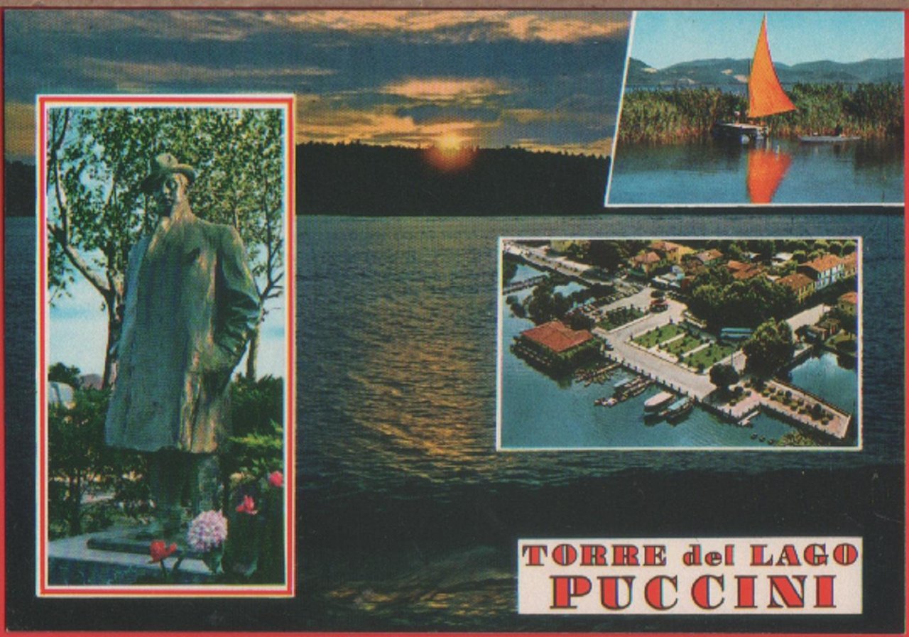 Torre del Lago Puccini (LU). Vedutine. Non viaggiata
