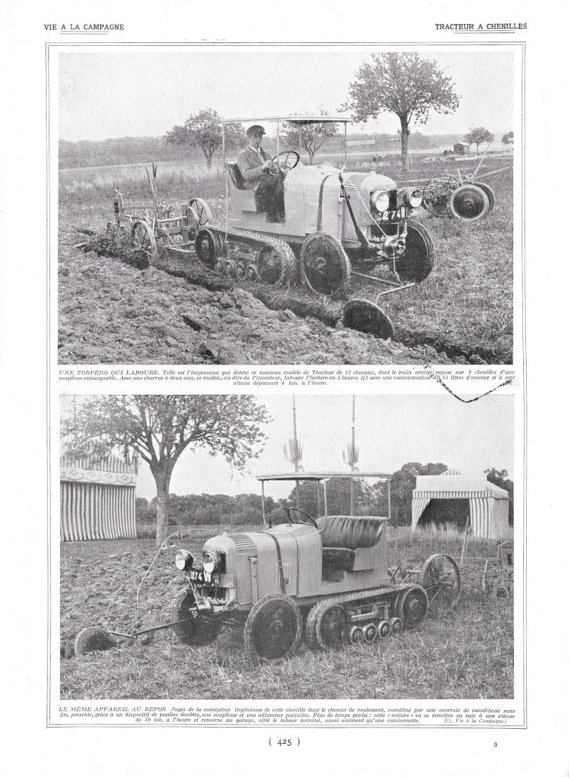 Tracteur a chenilles / Fields Trials - Immagine 1924