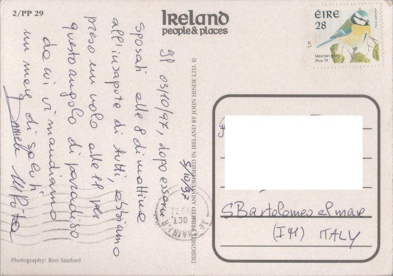 Traffic jam - Ireland. Viaggiata 1997