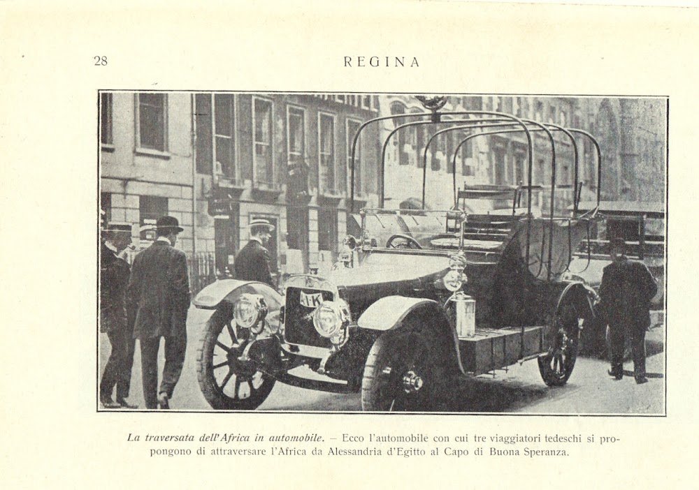 Traversata dell'Africa in automobile/L'acrobazia in aeroplano. Immagine 1913