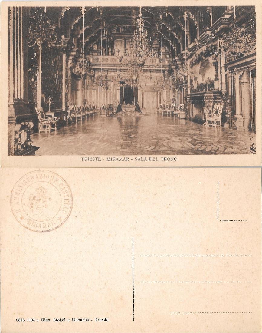 Trieste. Miramar. Sala del Trono. Non viaggiata