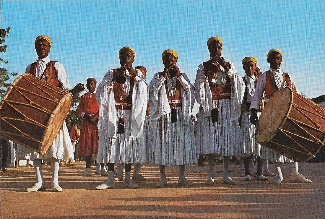 Tunisie. Groupe folklorique de Djerba. Non viaggiata | Immagine principale