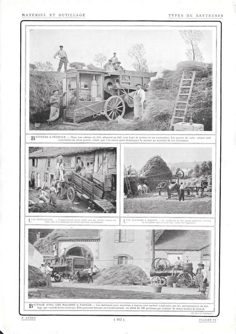 Types de Batteuses / Conserves de Pèches - Immagine 1909
