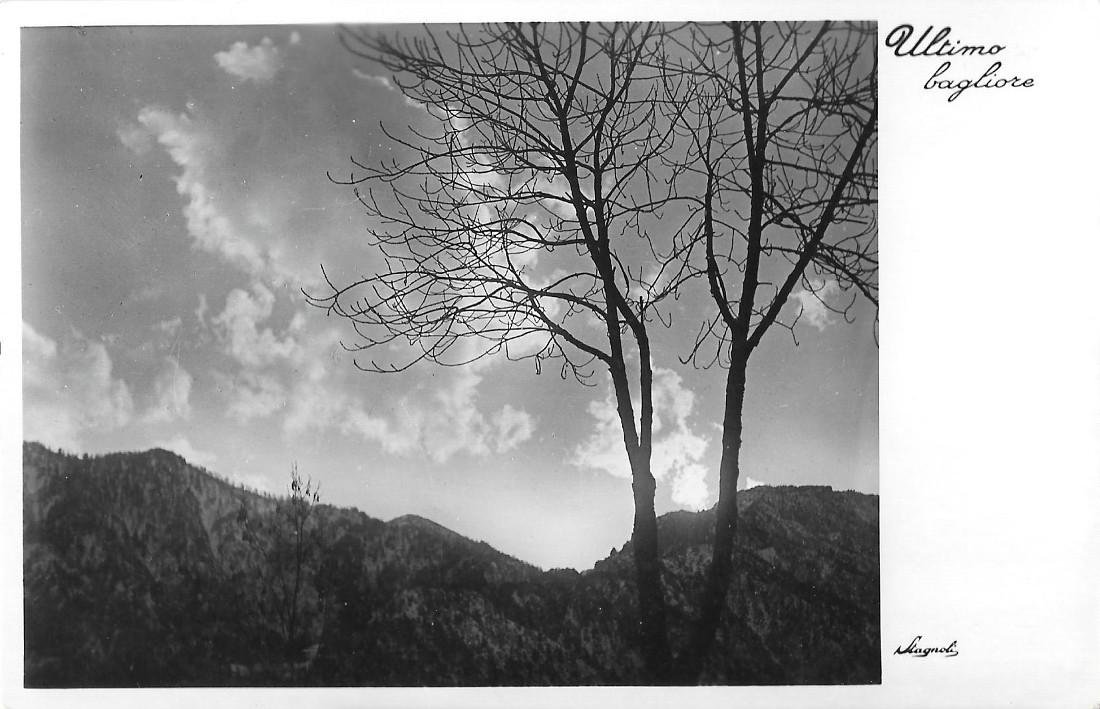 Ultimo bagliore. Non viaggiata, originale, ed. Stagnoli