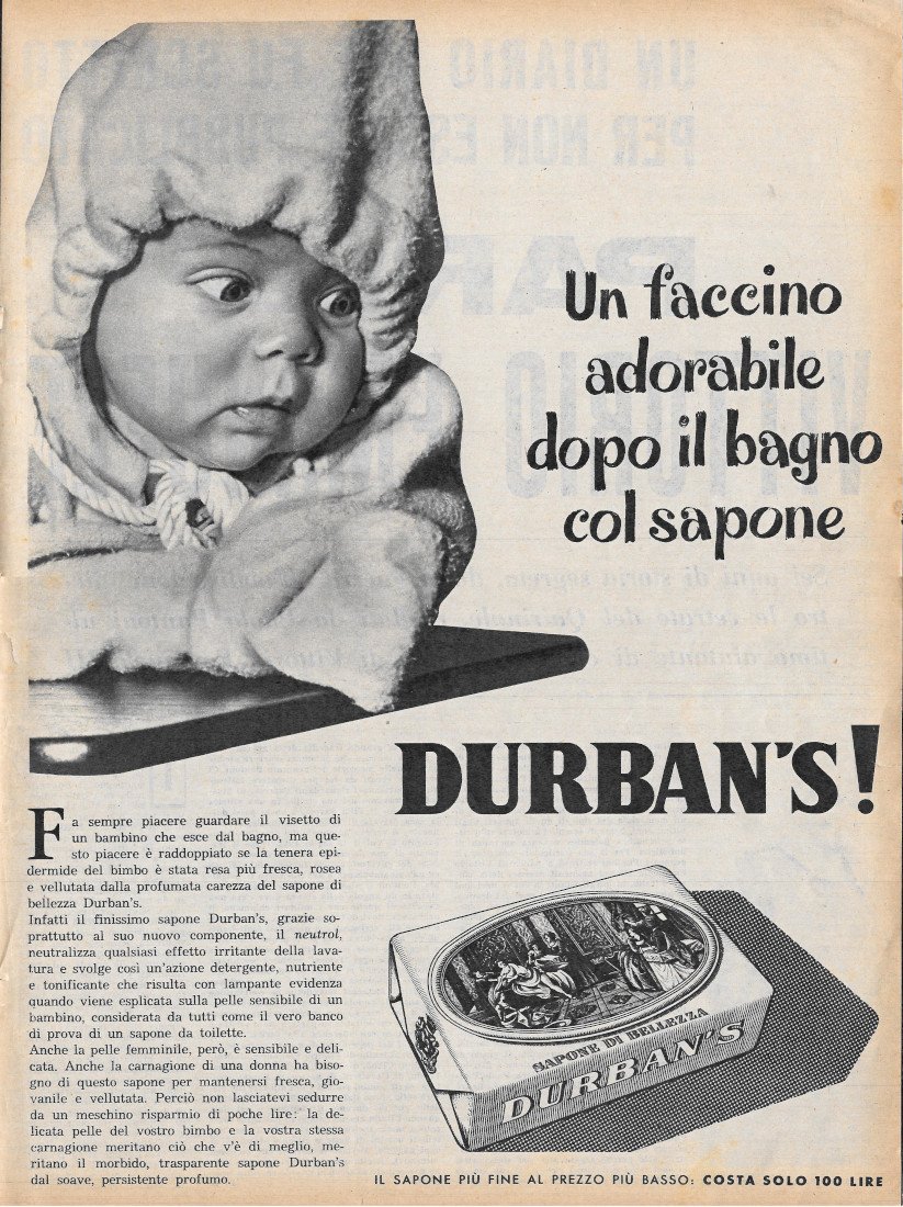 Un faccino adorabile dopo il bagno con il sapone Durban's …