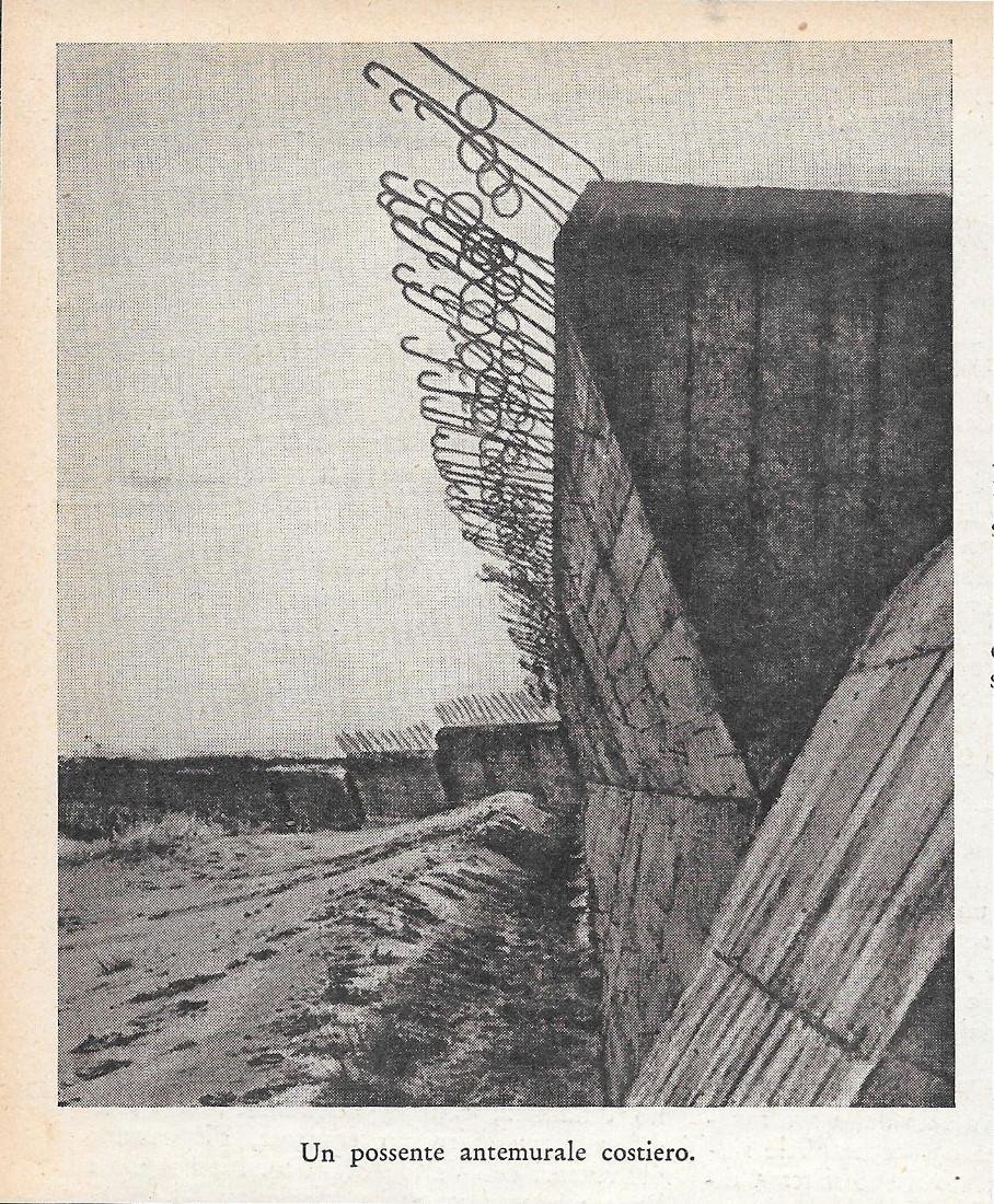 Un possente antemurale costiero (Vallo Atlantico). Stampa 1934