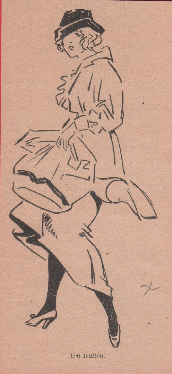 Un trottin. Illustrazione Jaques Lehemann Nam. Stampa 1920 circa