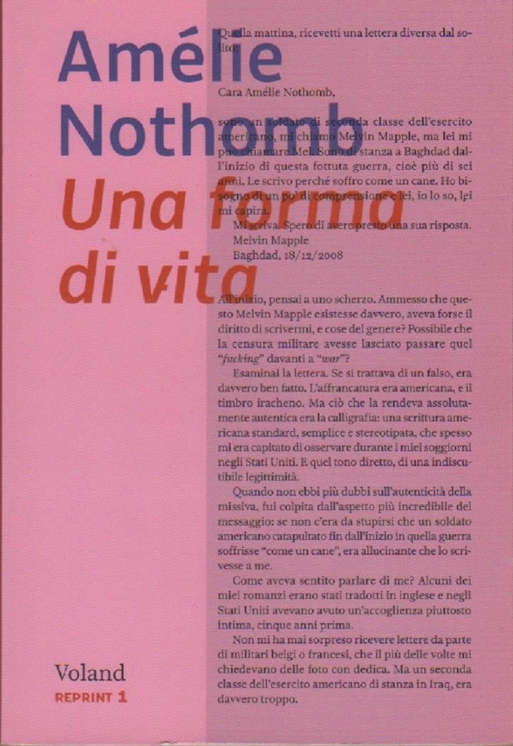 Una forma di vita - Amèlie Nothomb