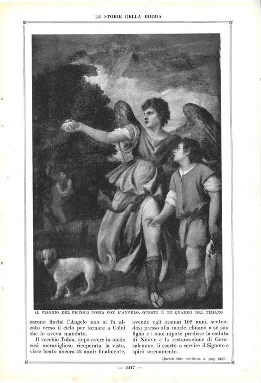 Una ruota da 400 metri / Tobia con l'angelo (Tiziano). …