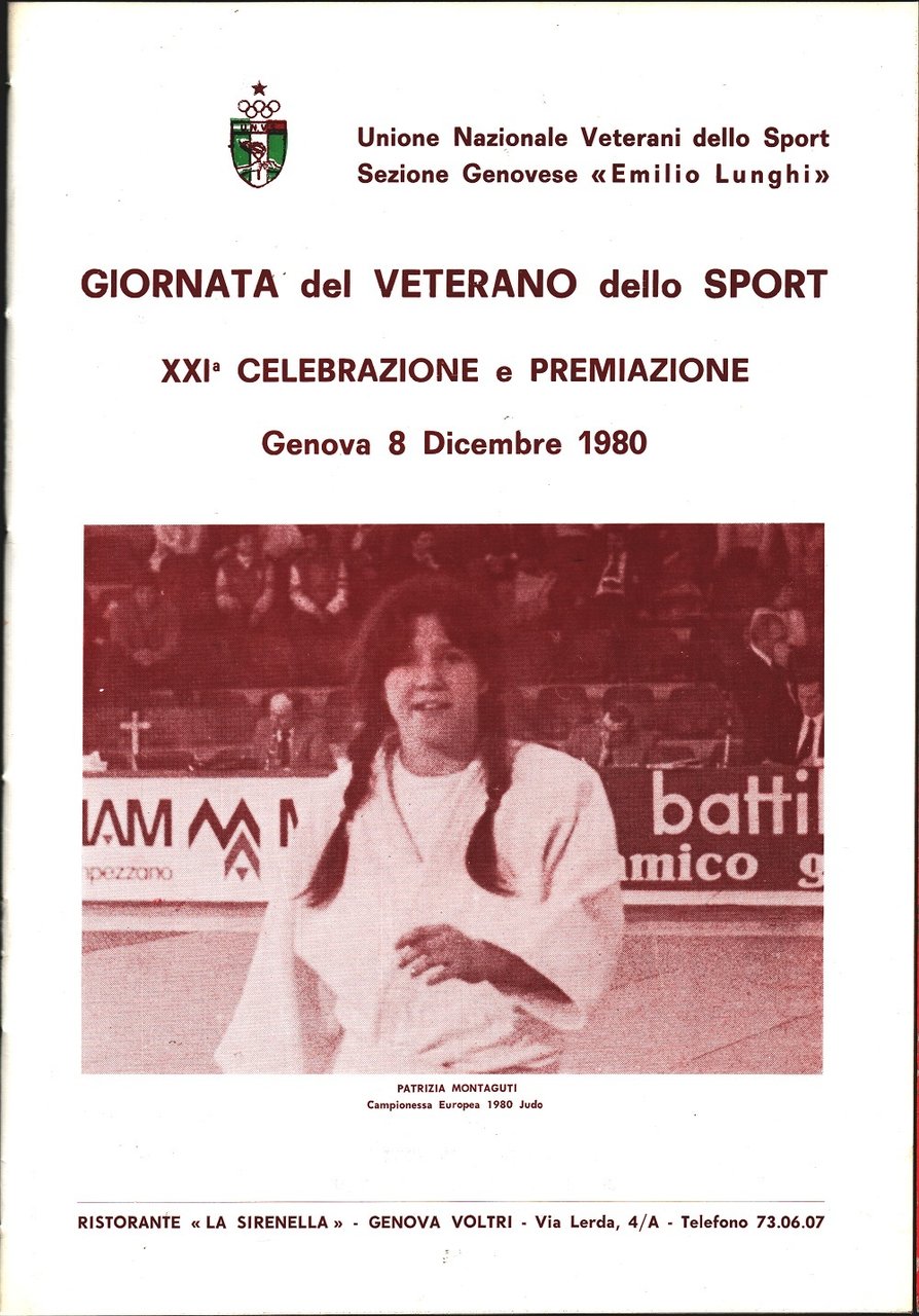 Unione Nazionale Veterani Sportivi - Genova. Manifestazioni e Celebrazioni 1980