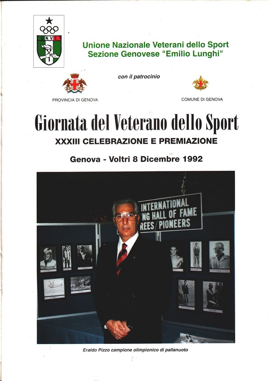 Unione Nazionale Veterani Sportivi - Genova. Manifestazioni e Celebrazioni 1992