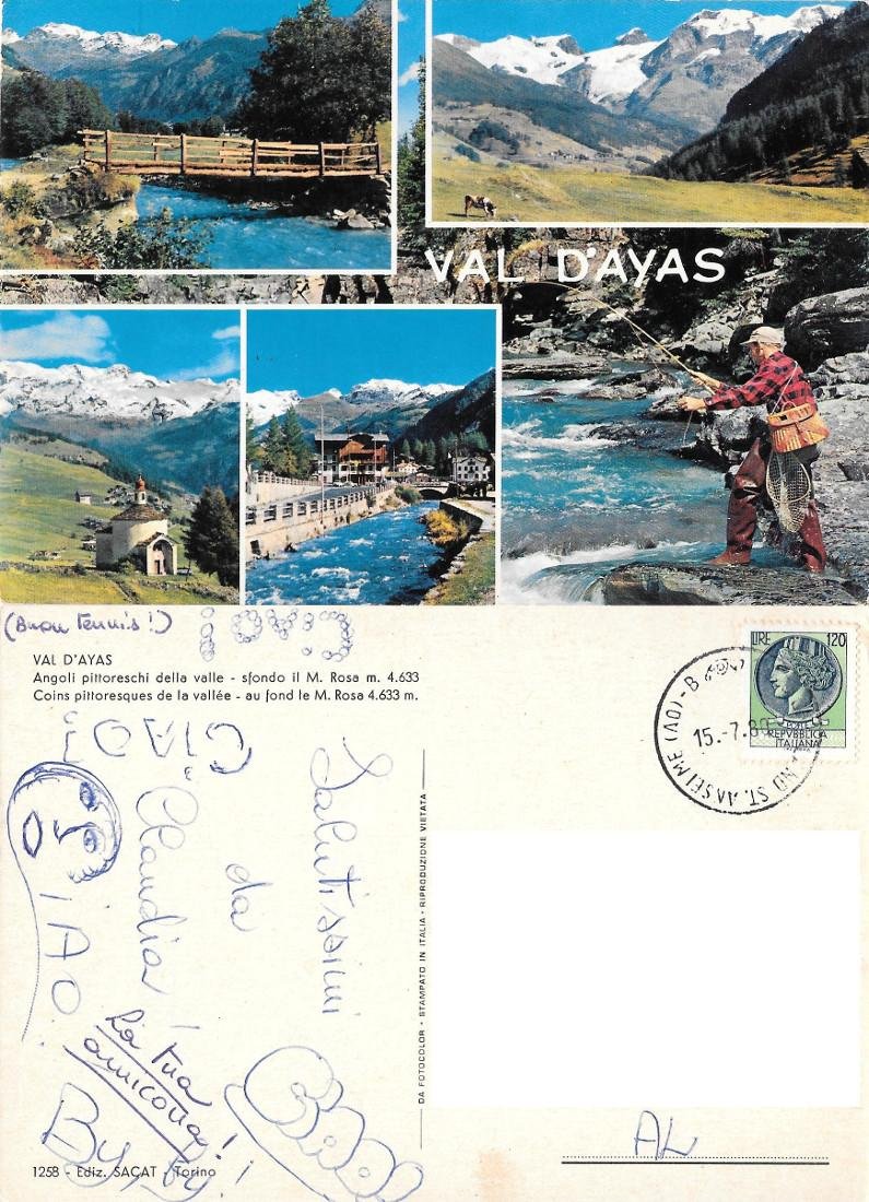 Val d'Ayas (AO). Angoli pittoreschi della valle e il M. …