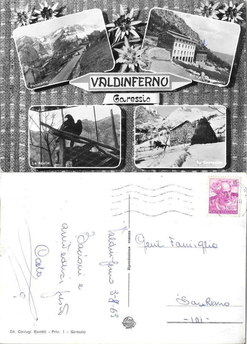 Valdinferno. Garessio. Viaggiata 1969
