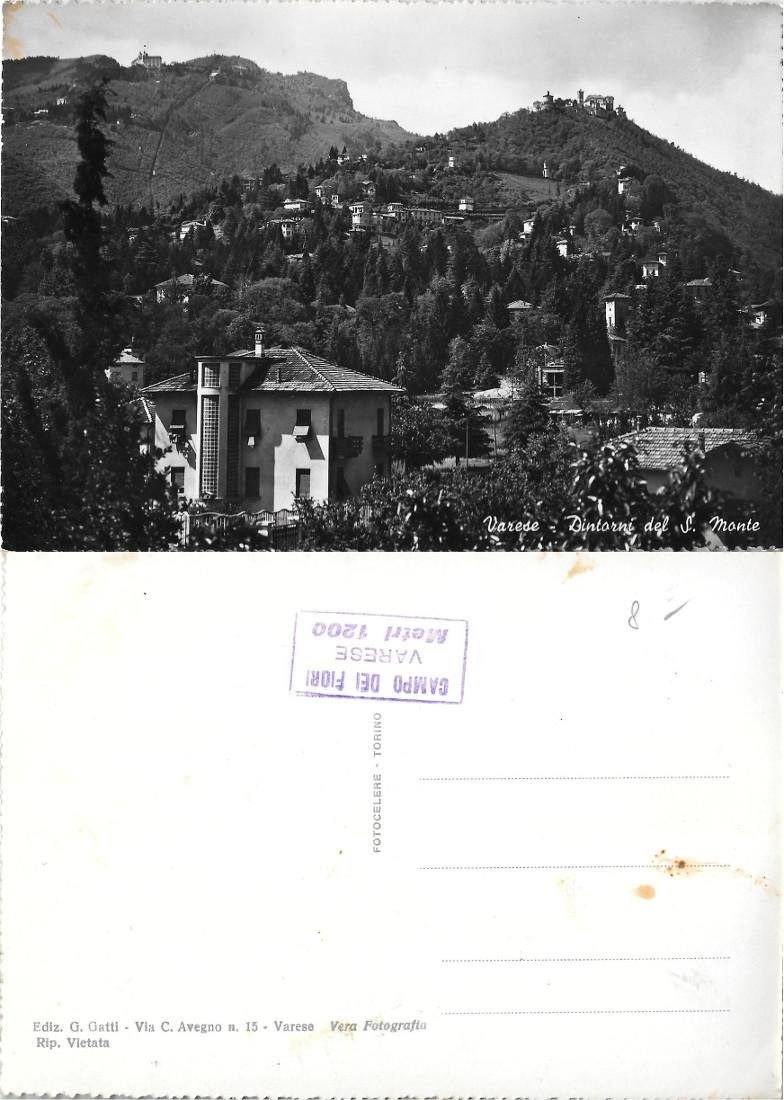 Varese. Dintorni del S. Monte. Timbro. Non viaggiata