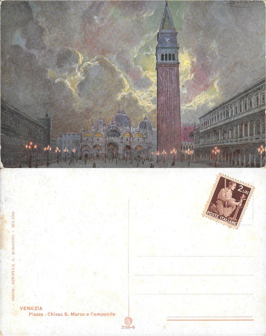 Venezia. Piazza - Chiesa S. Marco e Campanile. Non viaggiata