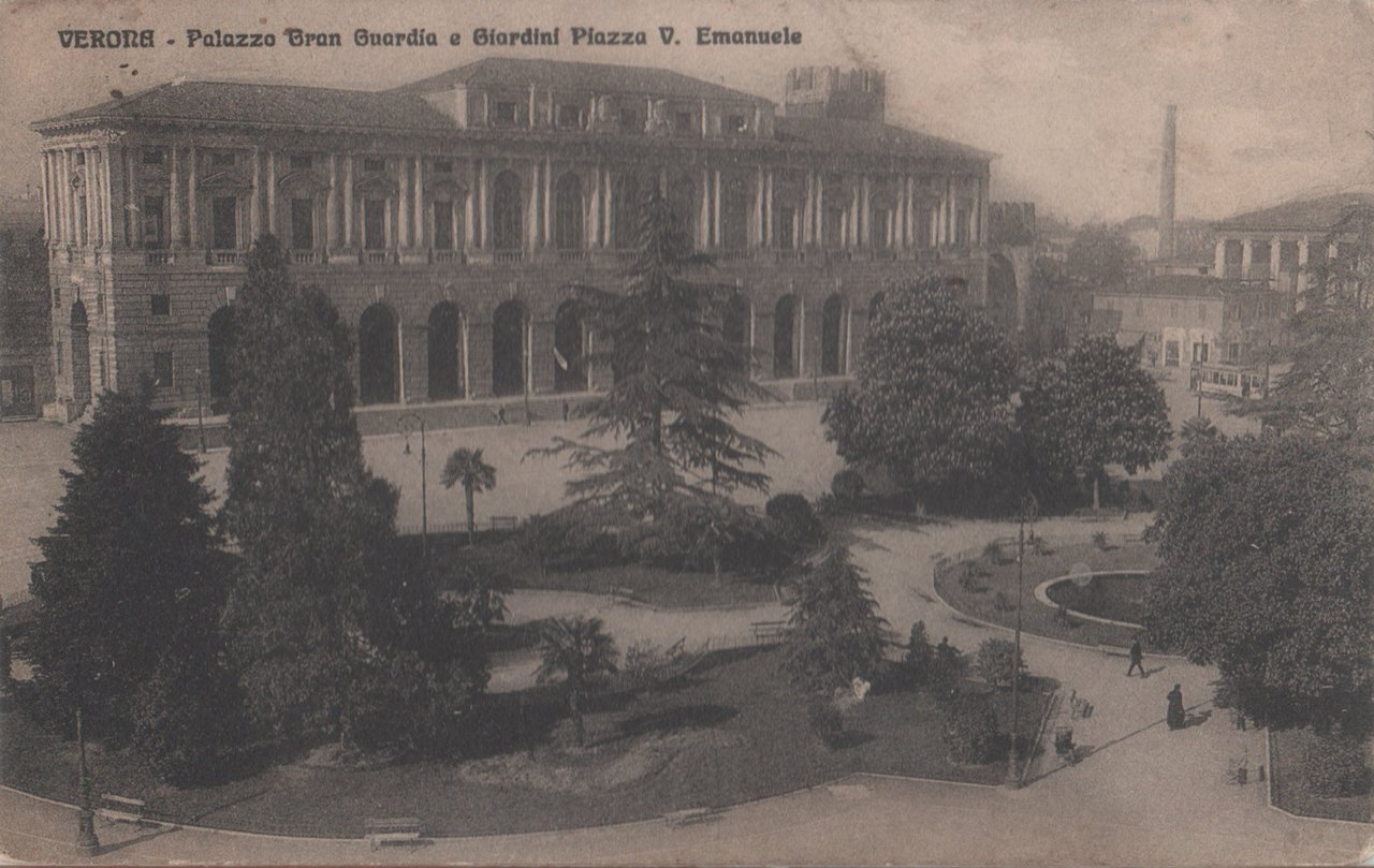 Verona. Palazzo Gran Guardia e Giardini Piazza V. Emanuele. viaggiata … | Immagine principale