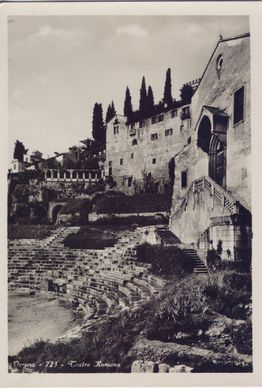 Verona. Teatro Romano. Non viaggiata, stampa 1934