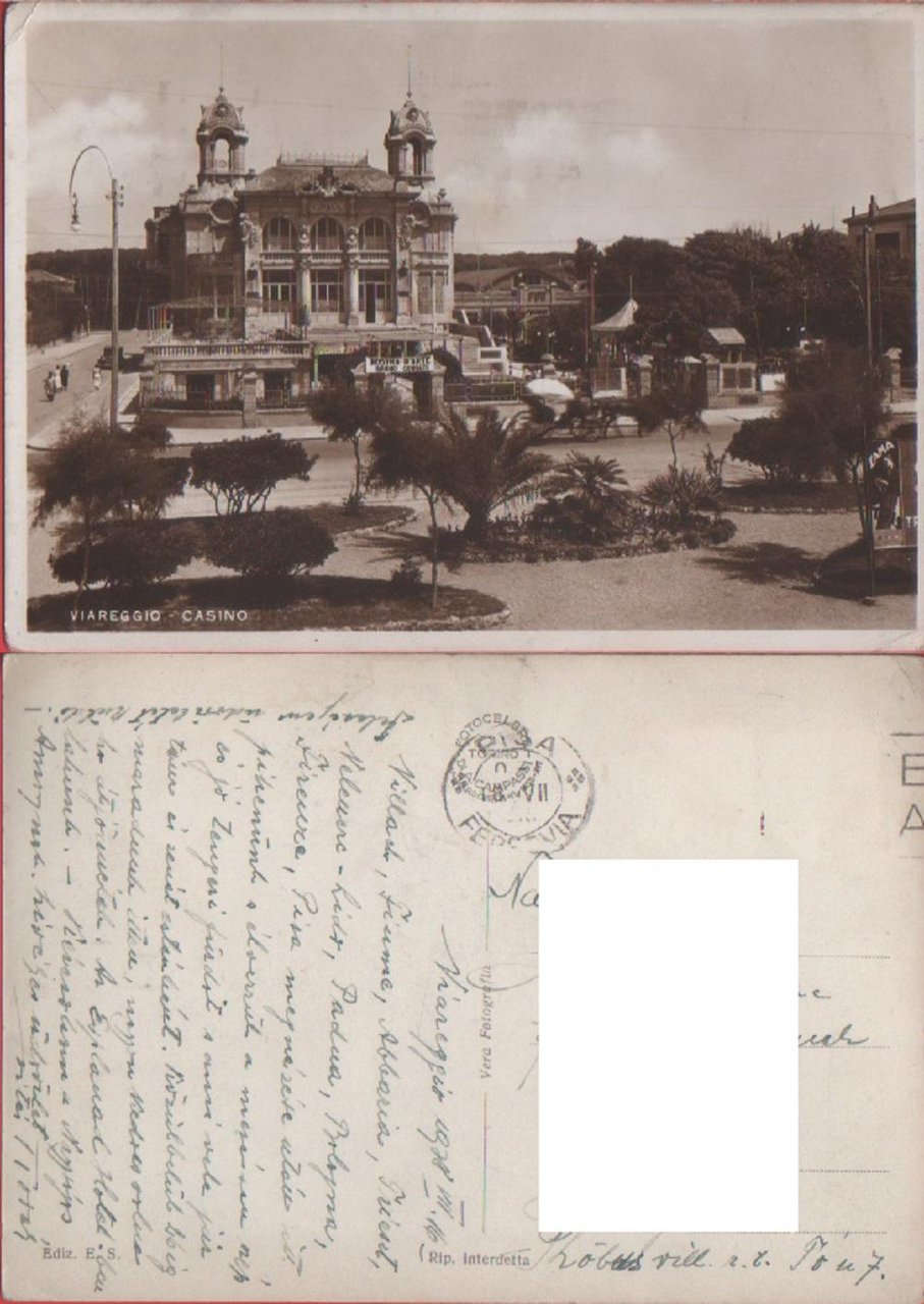 Viareggio. Casino. Viaggiata 1938