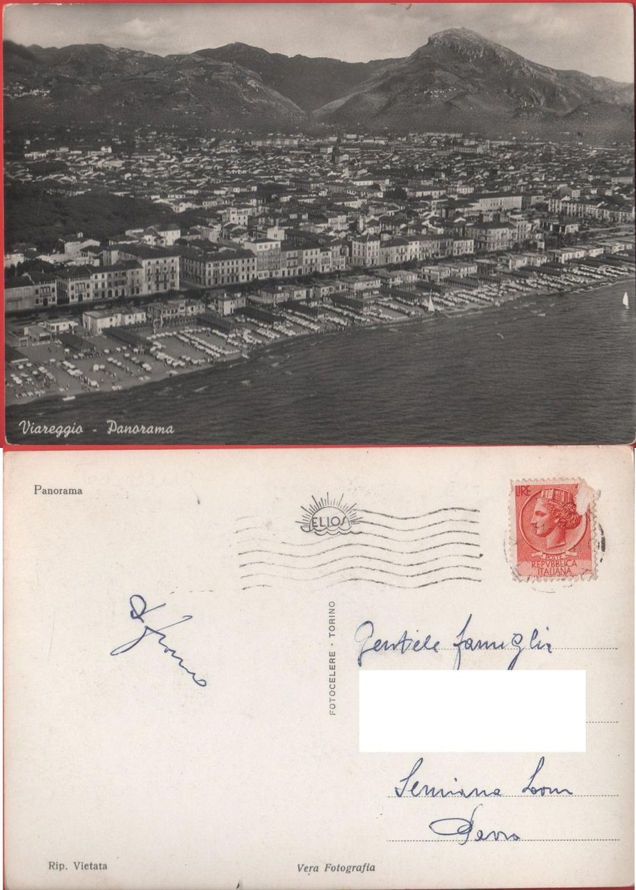 Viareggio. Panorama. Viaggiata