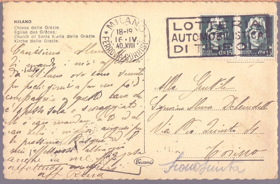 Vicenza. Basilica Palladiana. Viaggiata