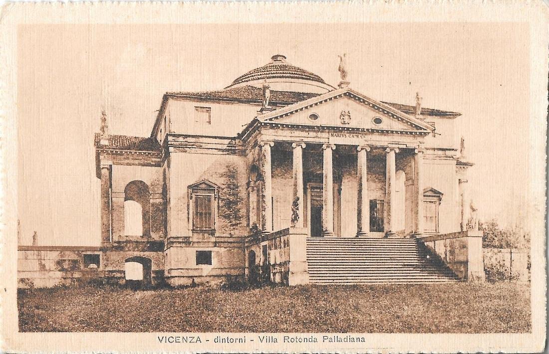 Vicenza. dintorni. Villa Rotonda Palladiana. Non viaggiata, originale d'epoca