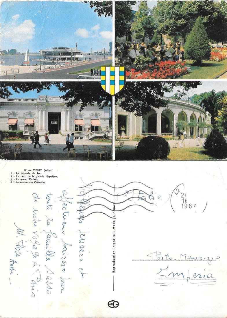 Vichy (Allier). Vedute. Viaggiata 1967