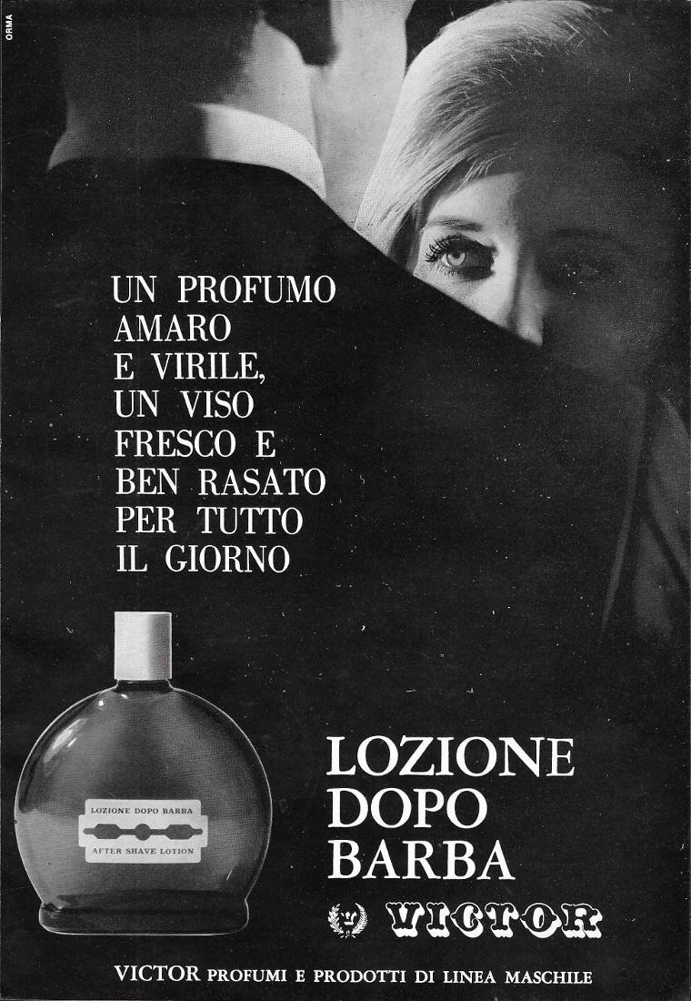 Victor lozione dopobarba. Advertising 1963