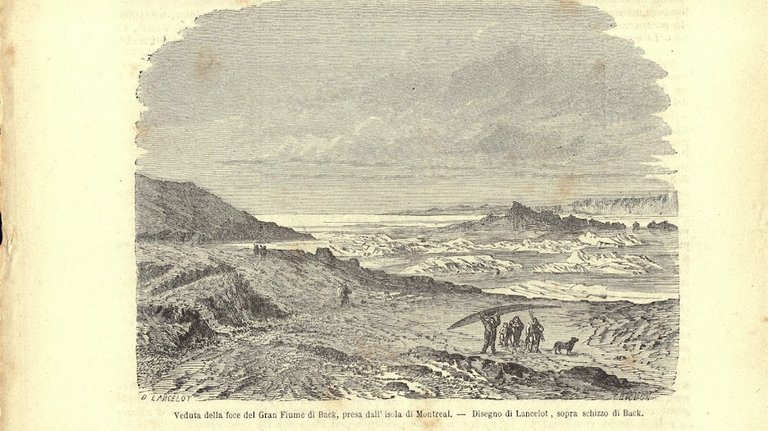 Villaggio di neve degli Esquimesi/ Foce del Gran Fiume di …