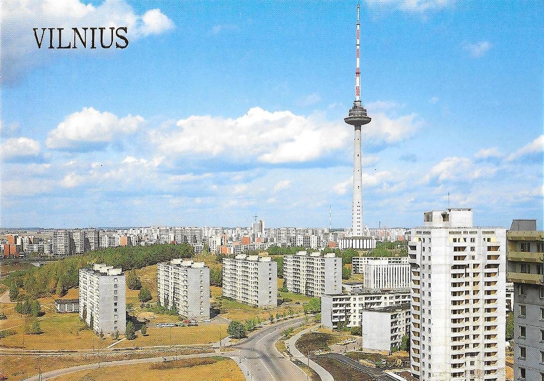 Vilnius. New building in the city. Non viaggiata