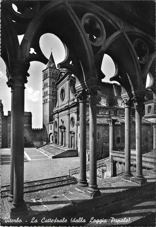 Viterbo. La Cattedrale (dalla Loggia Papale). Non viaggiata