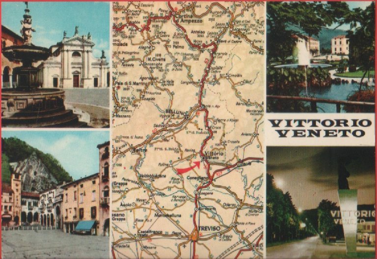 Vittorio Veneto. Vedutine. Non viaggiata