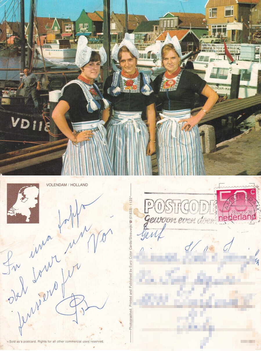 Volendam. Holland - Viaggiata 1983