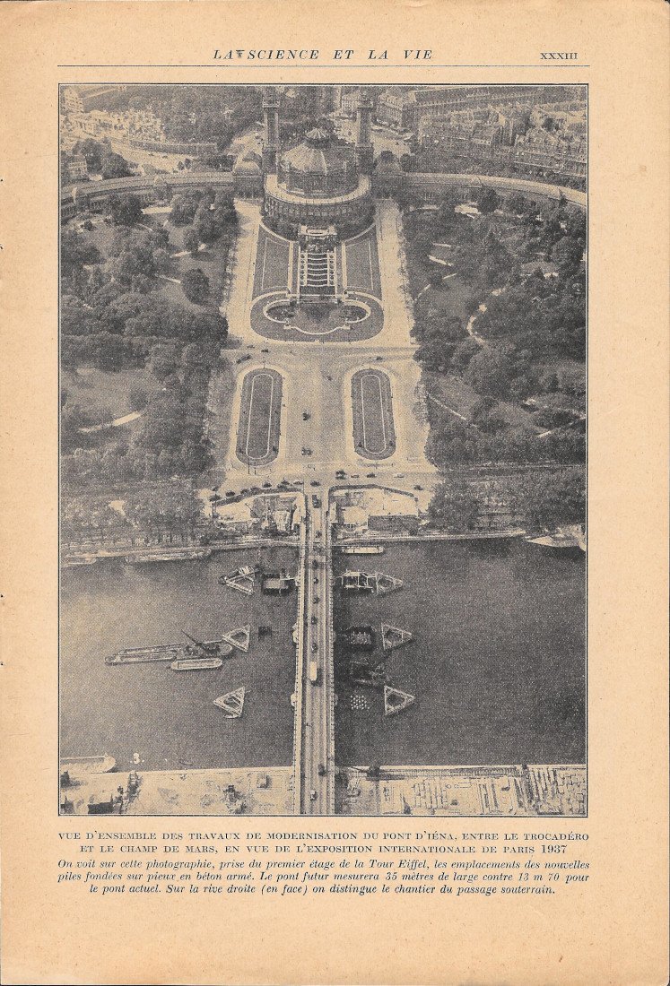 Vue d'ensemble des travaux de modernisation du Pont d'Iéna - …