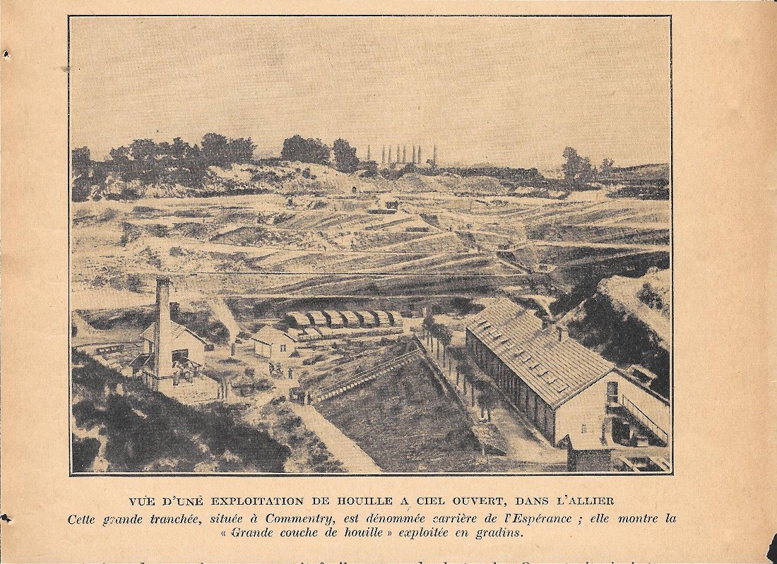 Vue d'une exploitation de houille a Commentry - Immagine 1920