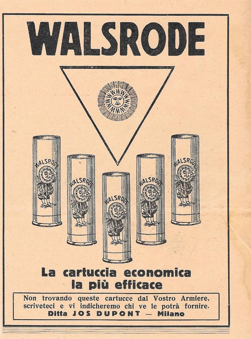 Walsrode. La cartuccia economica più efficace. Advertising 1937