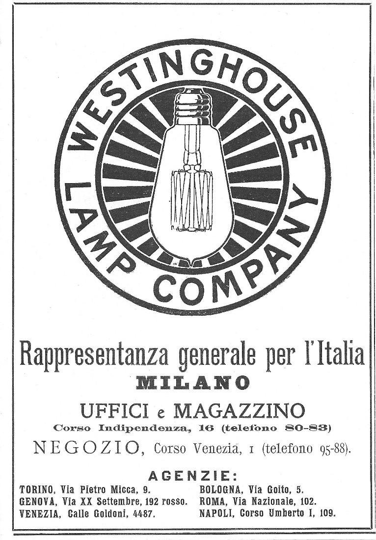 Westinghouse Lamp Company. Advertising 1916