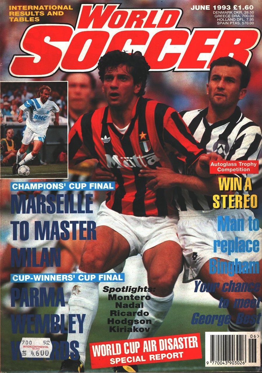 World Soccer. 1993 june. Marseille to master Milan | Immagine principale