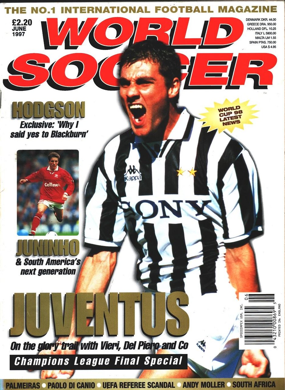 World Soccer. 1997 june. Juventus, Hodgson, Juninho | Immagine principale
