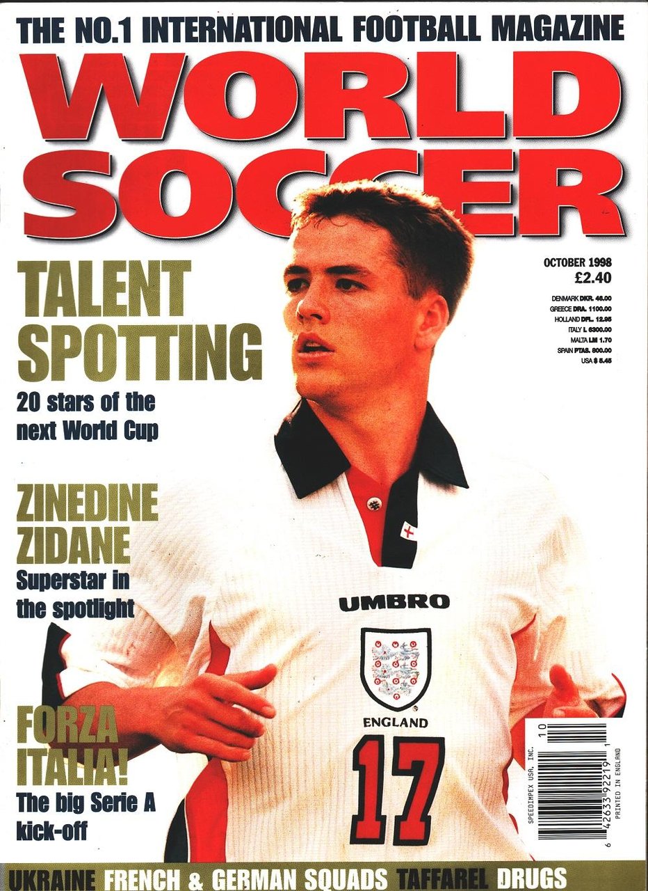 World Soccer. 1998 october. Talent spotting; Zidane