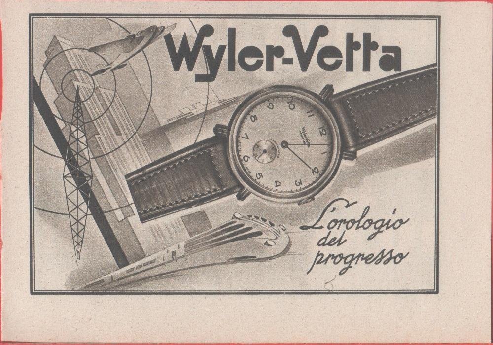 Wyler-Vetta. Pubblicità 1942