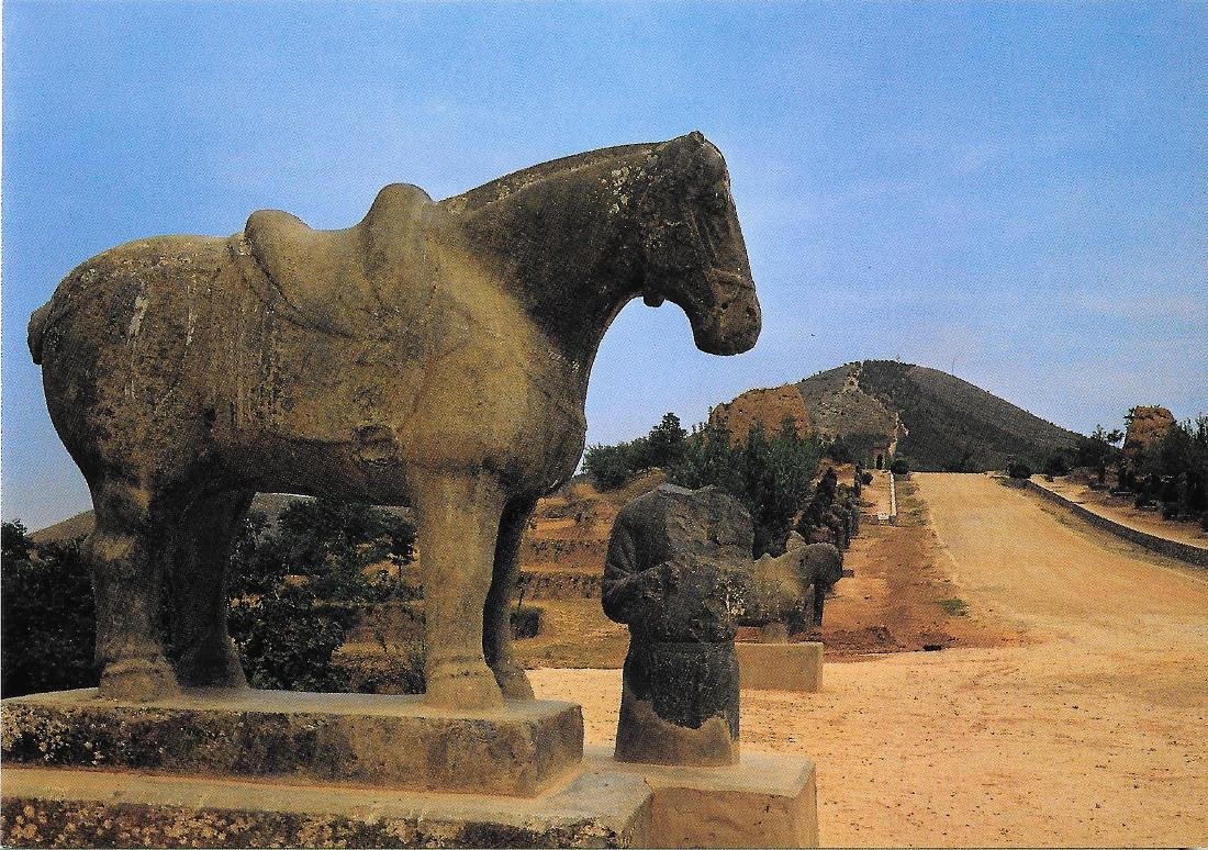 Xian. Qian Mausoleum. The joint tomb of Li Zhi. Non …