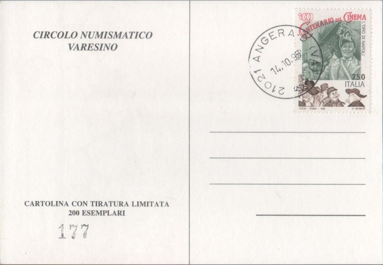 XIII Convegno Numismatico e Cartofilo, 1995. Numerata 177/200