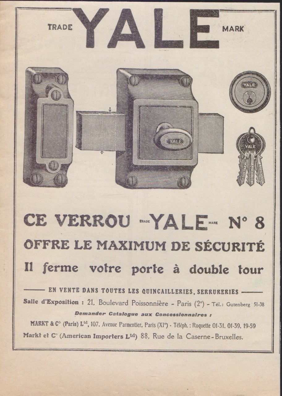 Yale. Advertising 1926