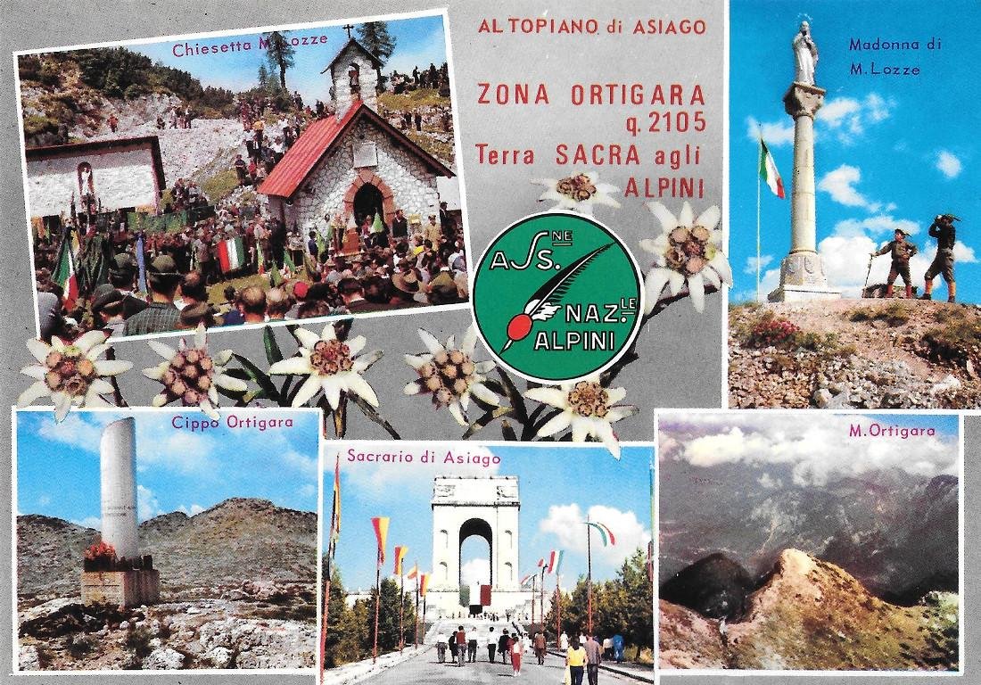 Zona Ortigara. Terra Sacra agli Alpini (Ass. Naz.le Alpini). Non …