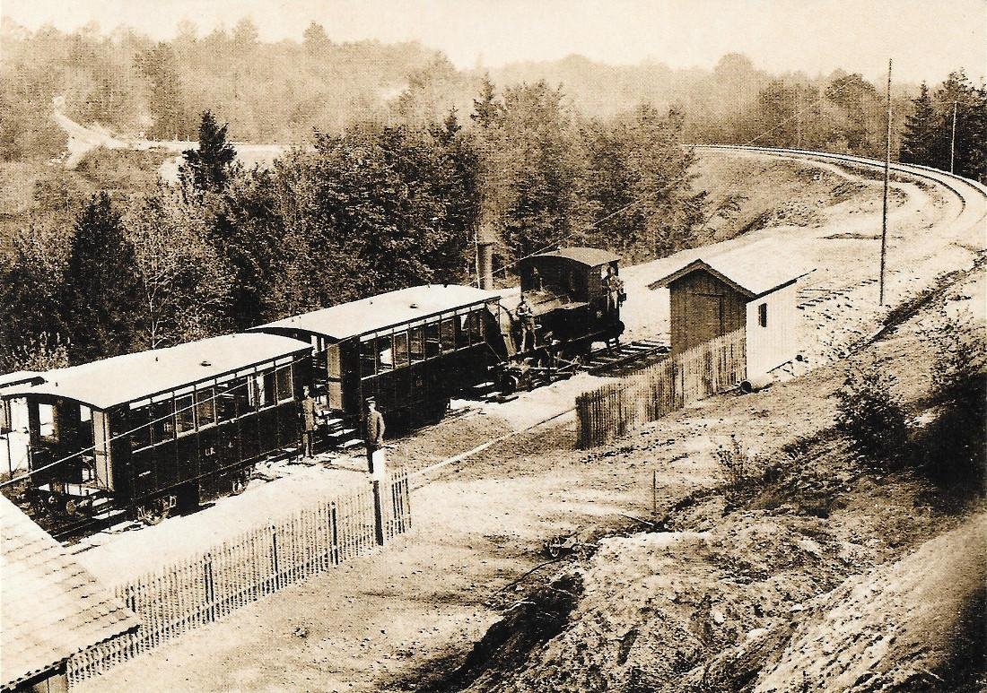 Zürich. Uetlibergbahn. Aufnahme 1910. Riproduzione