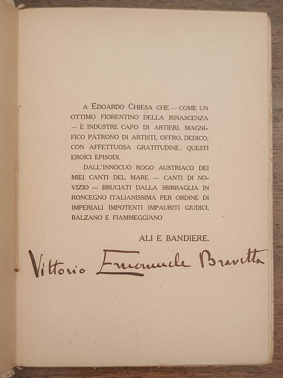 Ali e bandiere con prefazione di Vittorio Cian