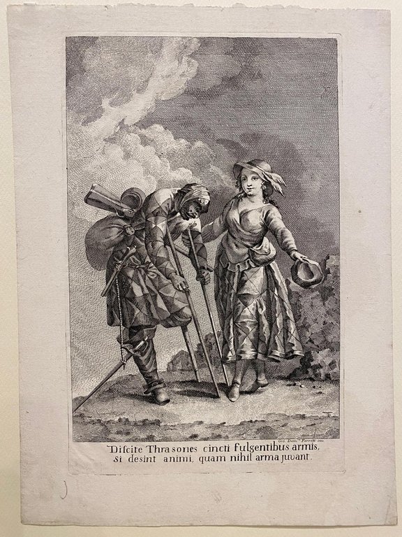 Arlecchino reduce di guerra, Arlecchino pittore, Arlecchino travestito da donna, …