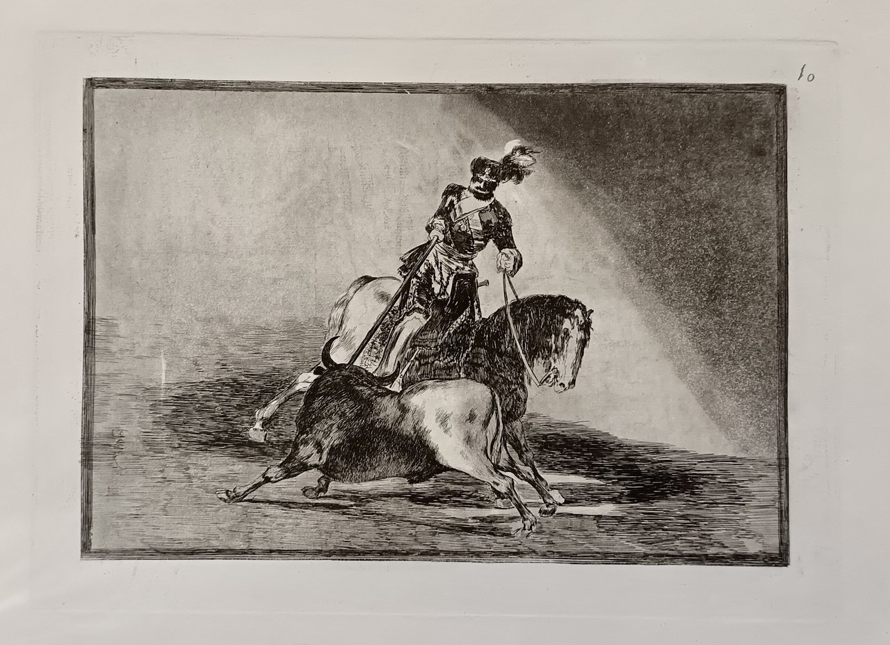 Carlos V lanceando un toro en la plaza de Valladolid, …